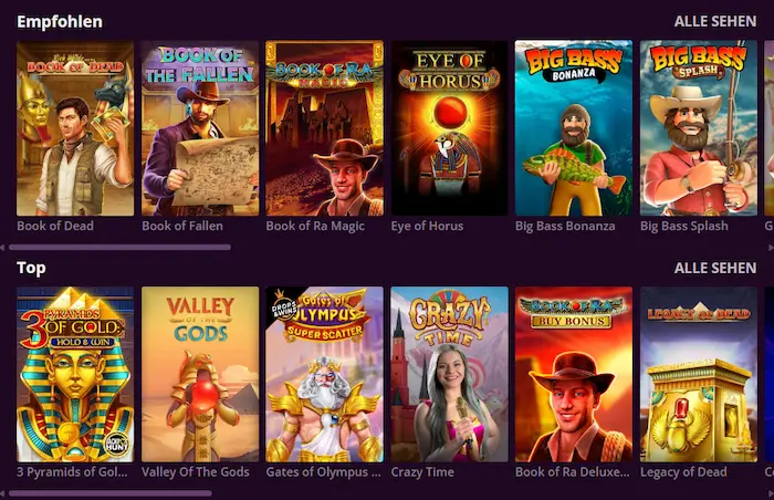 Malina Casino games