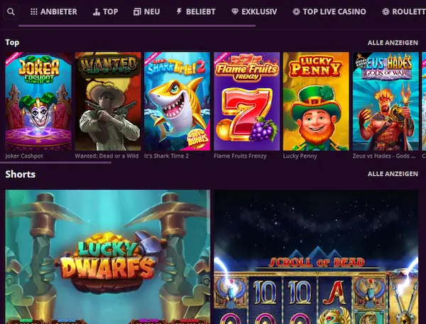 Malina Casino spiele